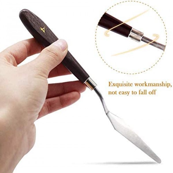 5pcs Painting knife Stainless steel scraper palette Knife Oil